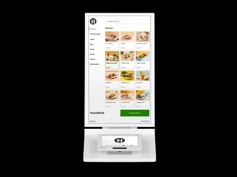 Clover Kiosk self-ordering screen
