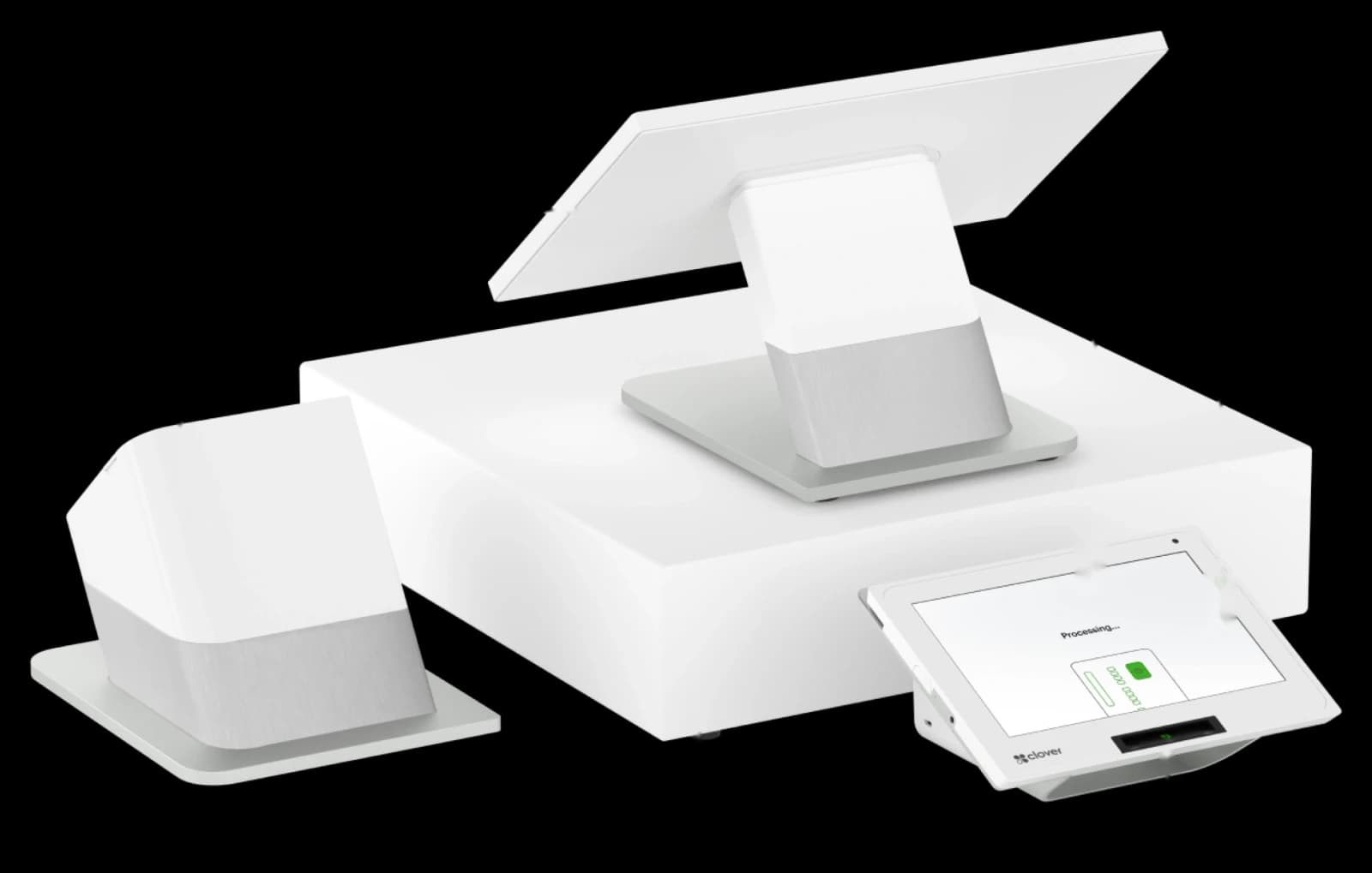 Clover Station Duo with customer screen and cash drawer