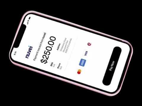 Nuvei payment request page on a phone with a Pay Now button